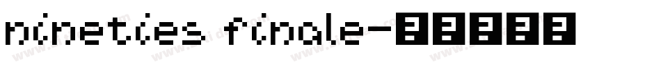 nineties finale字体转换